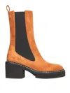 Khaite Calgary Block-heel Chelsea Booties In Light Brown