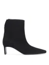 Khaite Refined Mini Ankle Boots With Sleek Blade Heel In Black