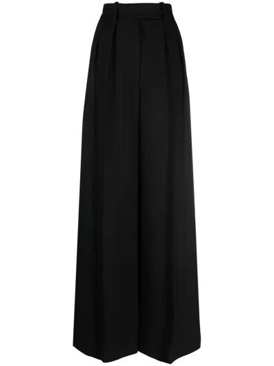 Khaite Hose Mit Kellerfalten In Black