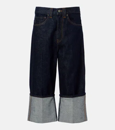 KHAITE BOYLE CROPPED WIDE-LEG JEANS
