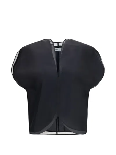 Khaite Briar Silk Blouse In Black