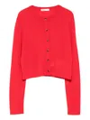 Khaite Brieta Cardigan In Red