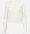 Khaite Brieta Wool-blend Cardigan In White