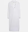 Khaite White Cotton Dress In White
