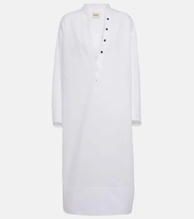 KHAITE BROM COTTON MIDI DRESS