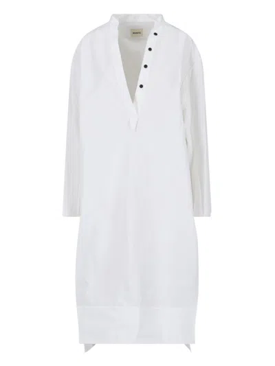Khaite Brom Maxi Dress In Bianco