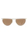 Khaite Browline Sunglasses In Neutral