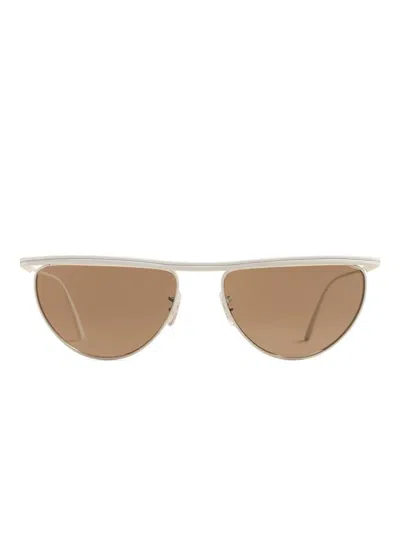 Khaite Browline Sunglasses In Neutral