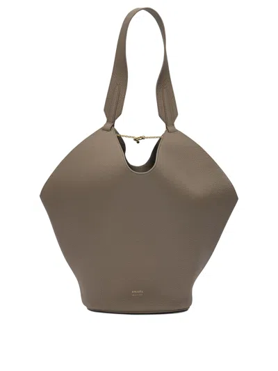 Khaite “莲花”中号单肩包 In Brown