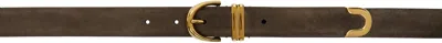 Khaite Brown Bambi Belt In 893 Ebano