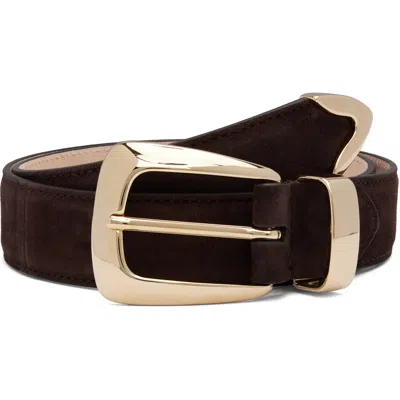 Khaite Brown Benny Belt In 899 Coffee