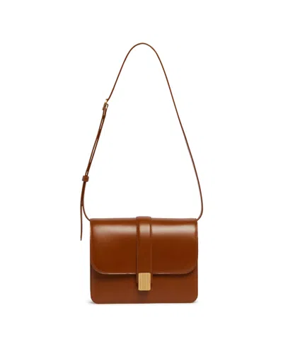 Khaite Brown Blake Leather Shoulder Bag
