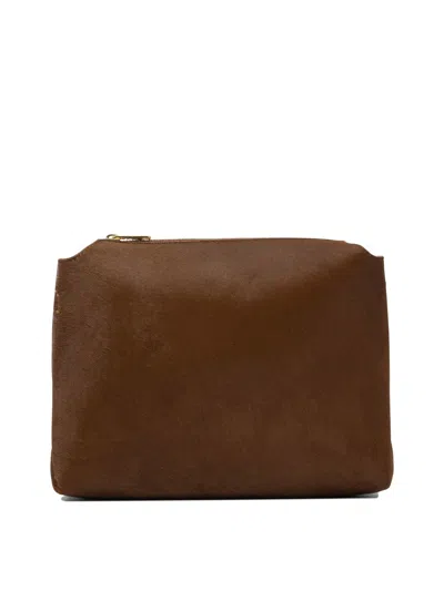 Khaite Brown Calfskin Crossbody Bag