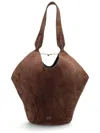 Khaite Brown Calfskin Handbag In Brown