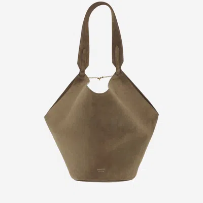 Khaite Brown Lotus Small Tote