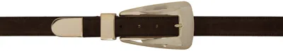 Khaite Brown Lucca Belt In 899 Coffee