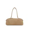 Khaite Sleek Suede Kid Leather Shoulder Bag