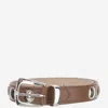 Khaite Brown Studs Benny Belt