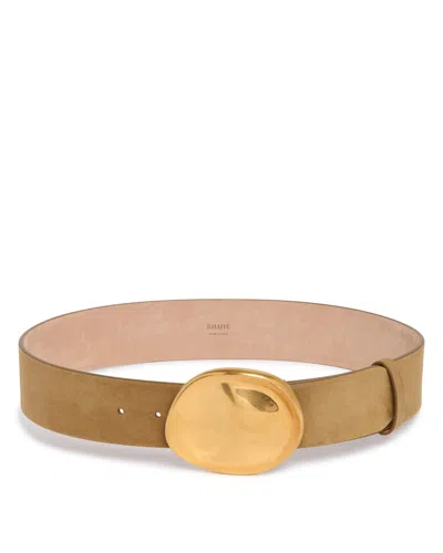 Khaite Brown Suede Belt