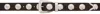 Khaite Womens Benny Studded Leather Belt Black In 899 Coffee