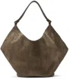 Khaite Medium Lotus Nabuk Bag In 907 Toffee