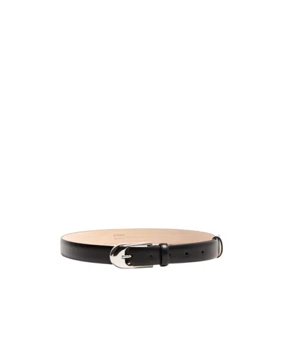 Khaite Buckle Belt In Black