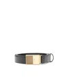 Khaite Buckle Belt In Black