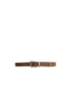 Khaite The Benny Leather Belt In Brown