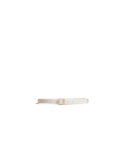 Khaite Buckle Belt In White