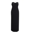 Khaite Bustier Corset Maxi Dress In Black