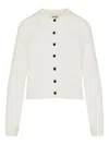 Khaite Button-fastening Cardigan In Gray