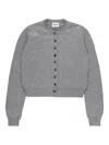 Khaite Button-front Cardigan In Gray