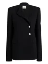 Khaite Button Jacket In Black