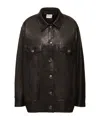 Khaite Button Leather Jacket