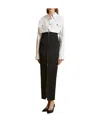 Khaite Button-up Cotton Overshirt In Black
