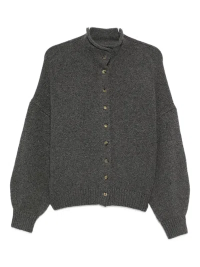 Khaite Buttoned Cardigan In Gray