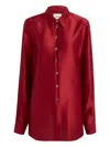 Khaite Buttoned Shirt In Red