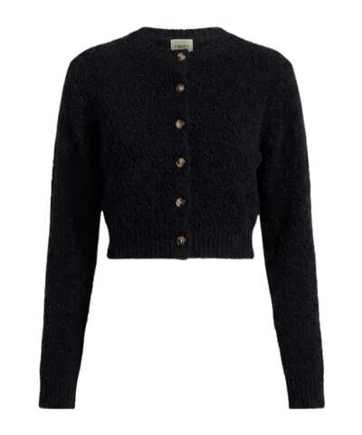 Khaite Button-front Casual Jacket In Black