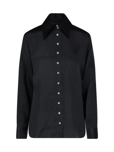 Khaite Button-front Tailored Shirt In Black