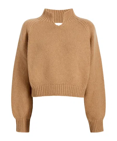 Khaite Cain Sweater In Brown