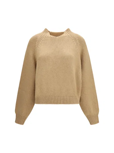 Khaite Cain Sweater In Brown