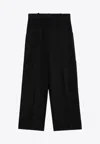 Khaite Caiton High-waist Tailored Pants In Black