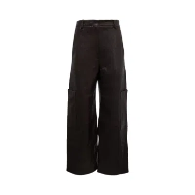 Pre-owned Khaite Caiton Pant 'brown' | Women's Size 8