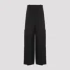 Khaite Wide Leg Pants In Black