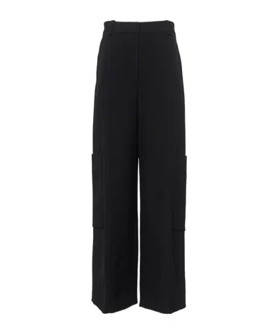 Khaite Caiton Straight Pants In Black