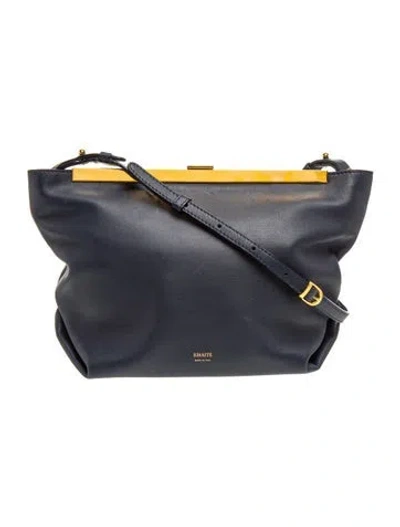 Pre-owned Khaite Calfskin 'augusta' Medium In Grey