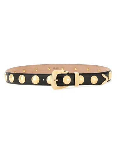 Khaite Calfskin Benny Belt For Women - Fall/winter 2025 In Pattern