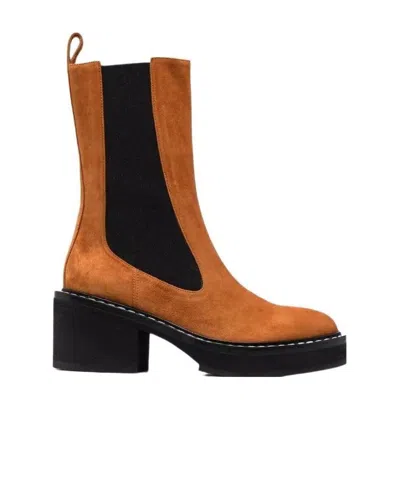 KHAITE KHAITE CALGARY BLOCK HEEL BOOTS