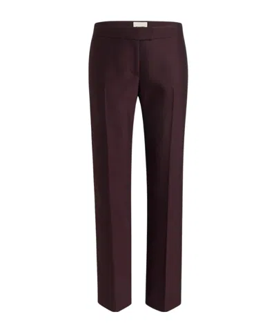 Khaite Callen Pleated-front Trousers In Black