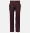 Khaite Callen Wool And Silk Straight Pants